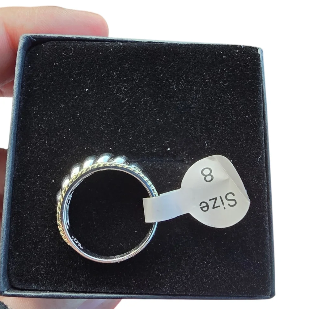 New Annika Witt Sterling Silver Ring Size 8 - Picture 3 of 6